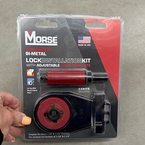 Advanced Bi-Metal Lock Installation Kit in Red and Black